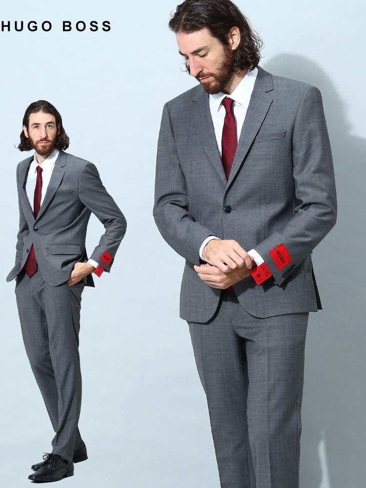 ヒューゴボス メンズ スーツ HUGO BOSS ブランド ビジネス ストレッチ