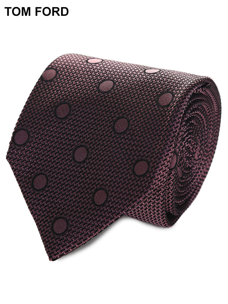 TOM FORD (トムフォード) シルク100％ ドット ネクタイ メンズ