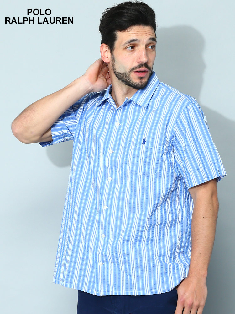 POLO RALPH LAUREN (ポロラルフローレン) ストライプ サッカー 半袖