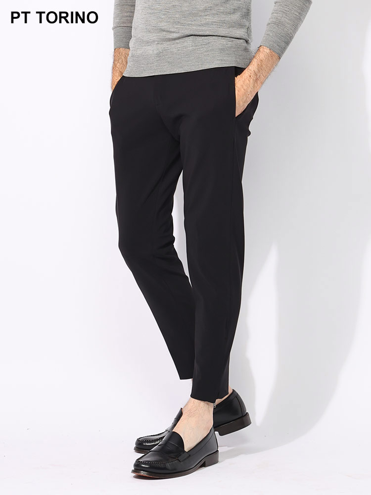 PT TORINO (ピーティートリノ) ストレッチ ナイロン 裾ファスナー