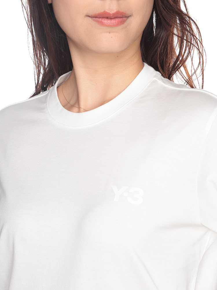 Y-3 (ワイスリー) 胸ロゴ クルーネック 長袖 Tシャツ Y3LIX0393