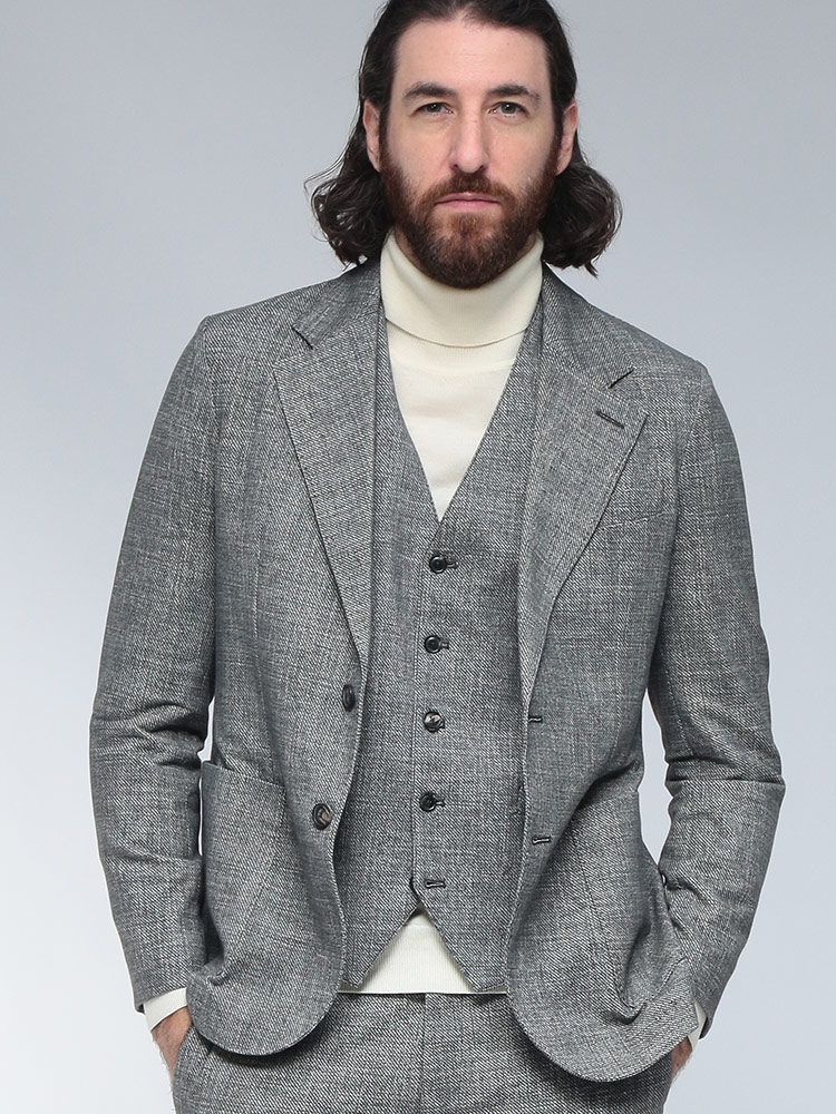 CIRCOLO 1901 (チルコロ1901) ストレッチ ホームスパン シングル 2ツ釦