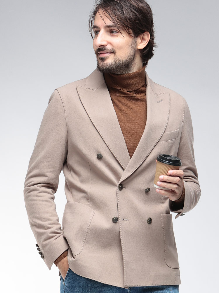 CIRCOLO 1901 (チルコロ1901) カシミヤタッチ ダブル ジャケット