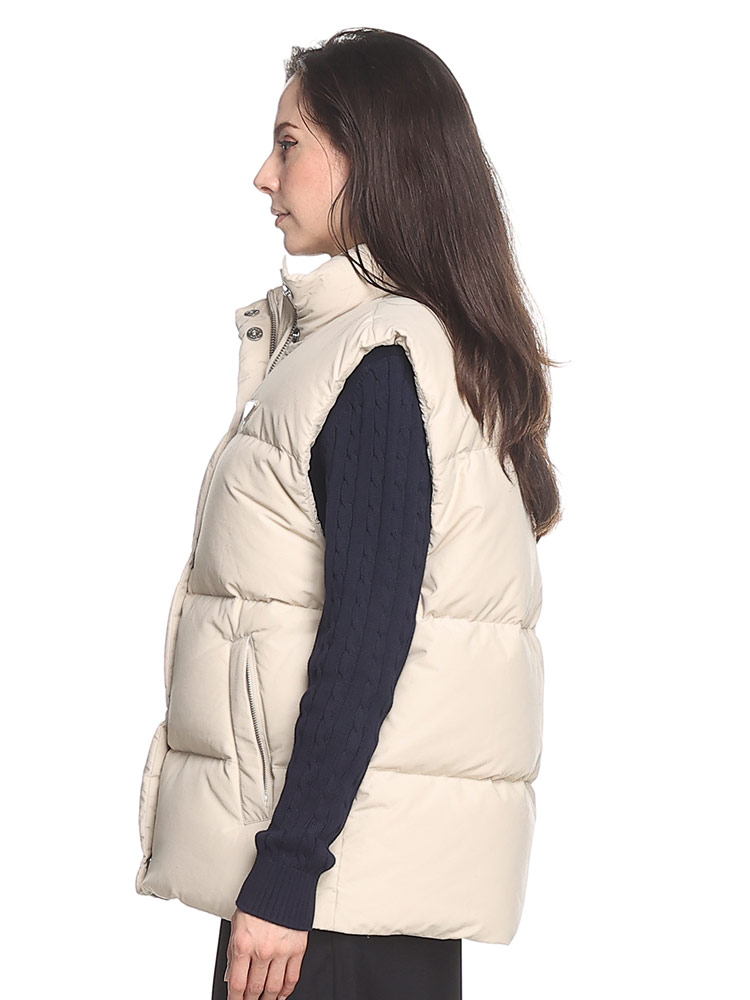 PRADA (プラダ) ロゴプレート フルジップ ダウンベスト PRL29X131