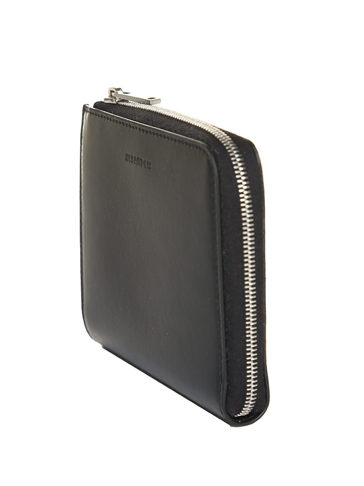 JIL SANDER (ジルサンダー) レザー ラウンドジップ 財布 メンズ