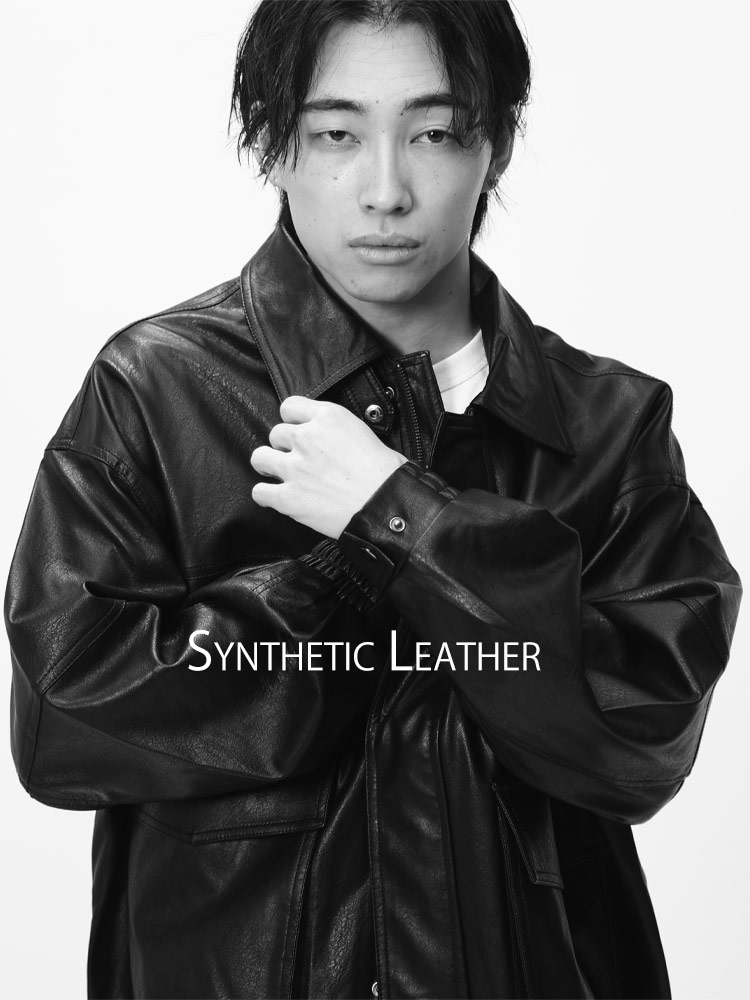 SUGGESTION (サジェッション) ヴィンテージ風 合成皮革 A-2 フライト