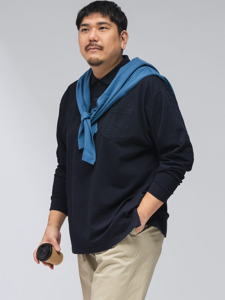 大きいサイズ メンズ B＆T CLUB (ビーアンドティークラブ) DRYポロ