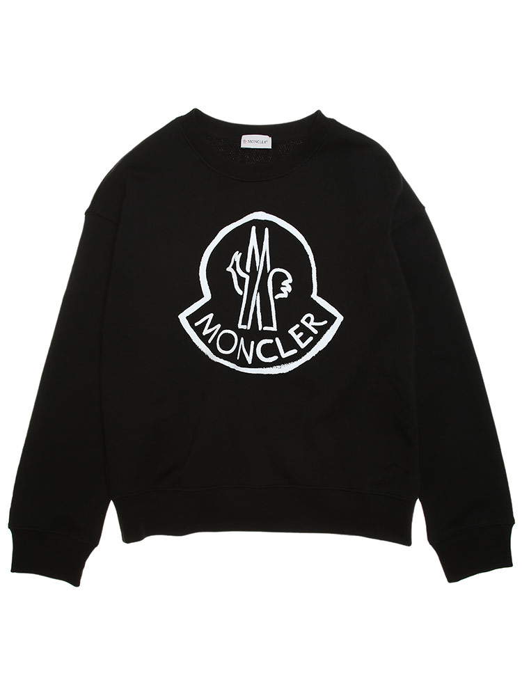 MONCLER (モンクレール) フロントBIGマーク クルーネック スウェット