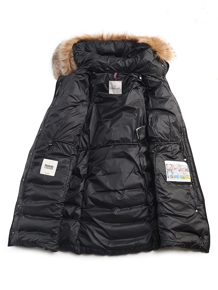 MONCLER (モンクレール) ファーフード フルジップ ダウンコート ダウン