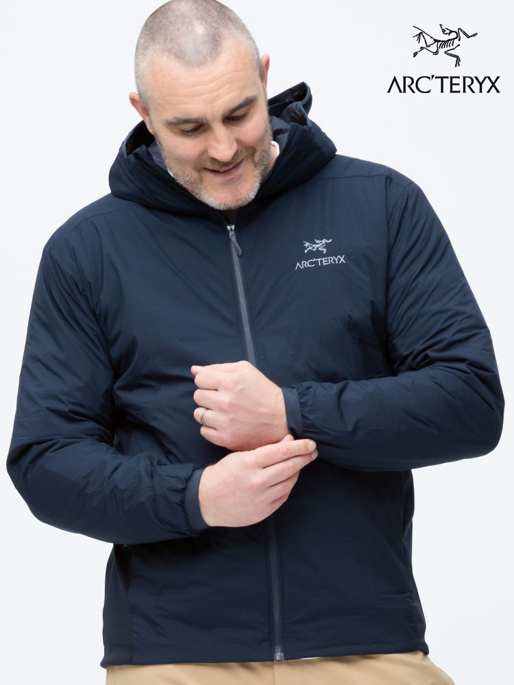 大きいサイズ メンズ ARC'TERYX (アークテリクス) ロゴ刺繍 フード