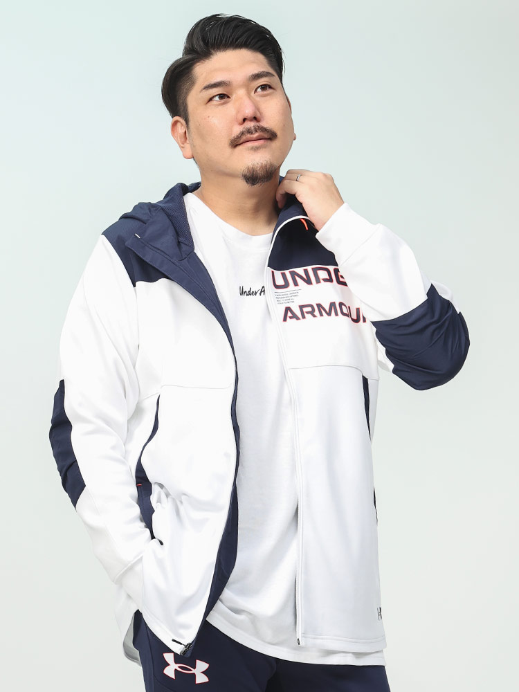 FITTED 切り替え フルジップ ジャケット ARMOUR KNIT HYBRID FZ (UNDER