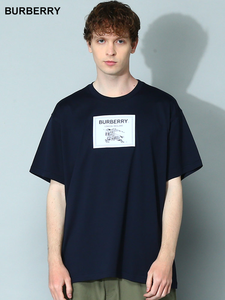 BURBERRY (バーバリー) プローサムラベル コットン 半袖 Tシャツ