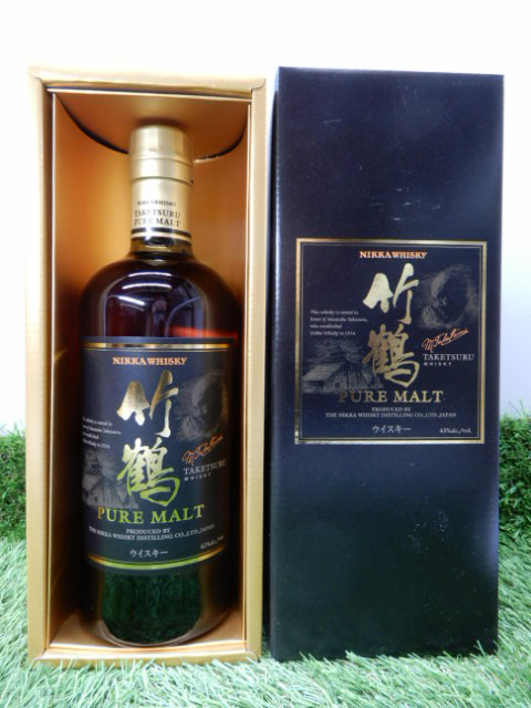 酒の細井 / 旧 ニッカ竹鶴 ピュアモルト43度700ml ギフトボックス入