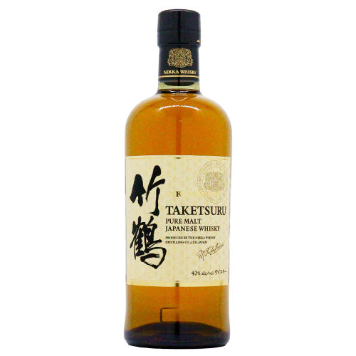新ラベル】 ニッカ 竹鶴 ピュアモルト ホワイトラベル 43% 700ml 箱