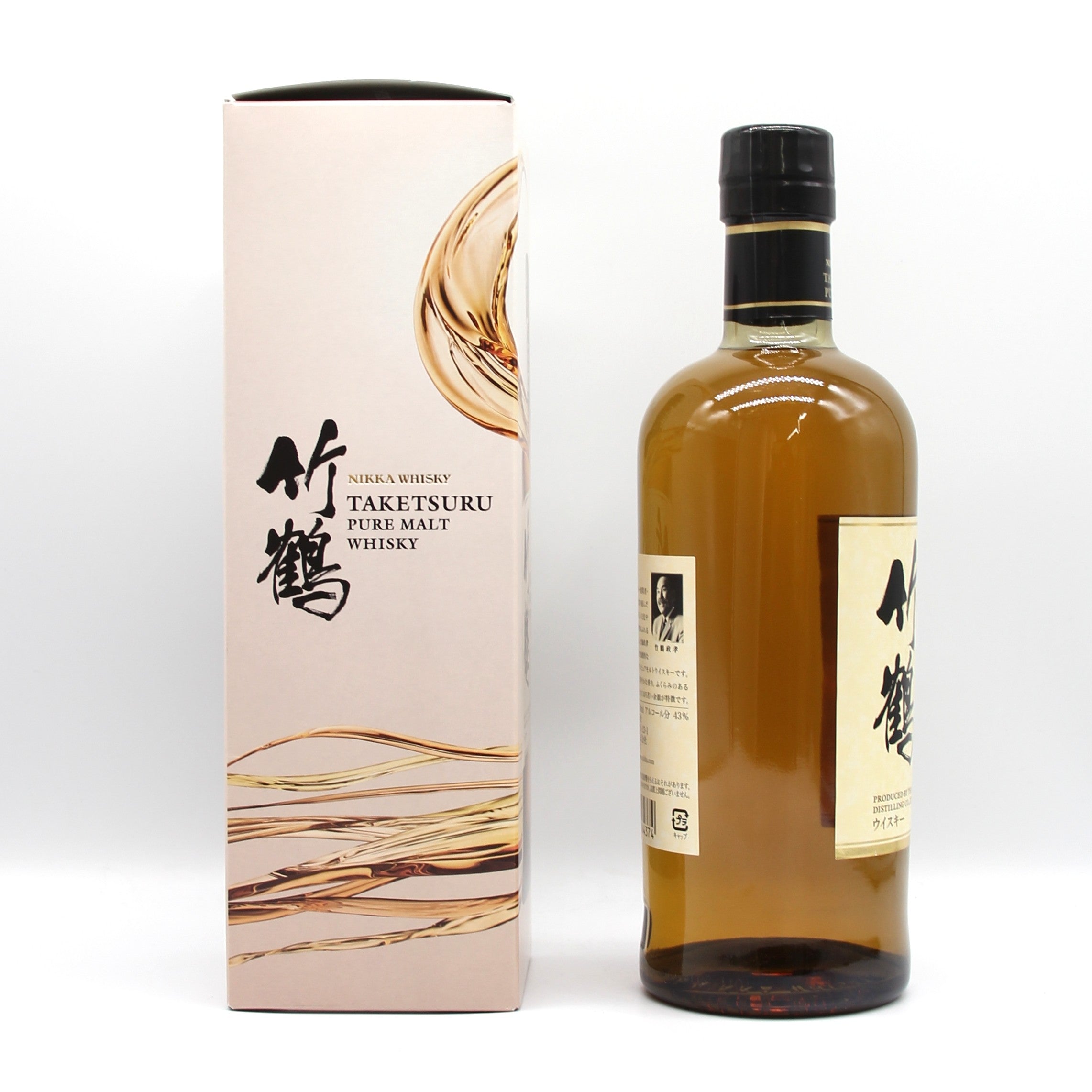 ニッカ ウイスキー ピュアモルト 竹鶴 新ボトル 43% 700ml 箱付き