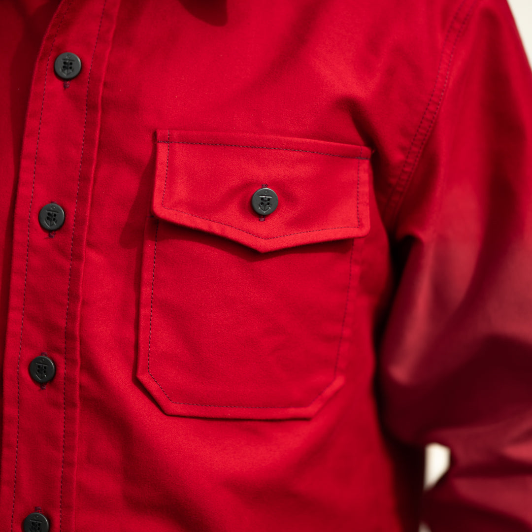 CPO Shirt Moleskin red – BONCOURA Official Online Store