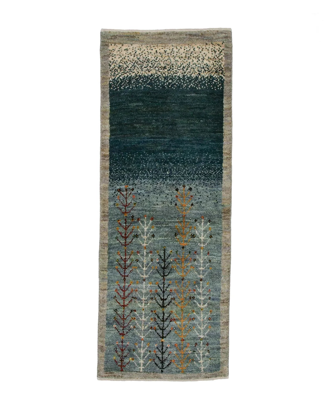 絨毯 青（ブルー）【サティラグス | 手織り絨毯専門店】