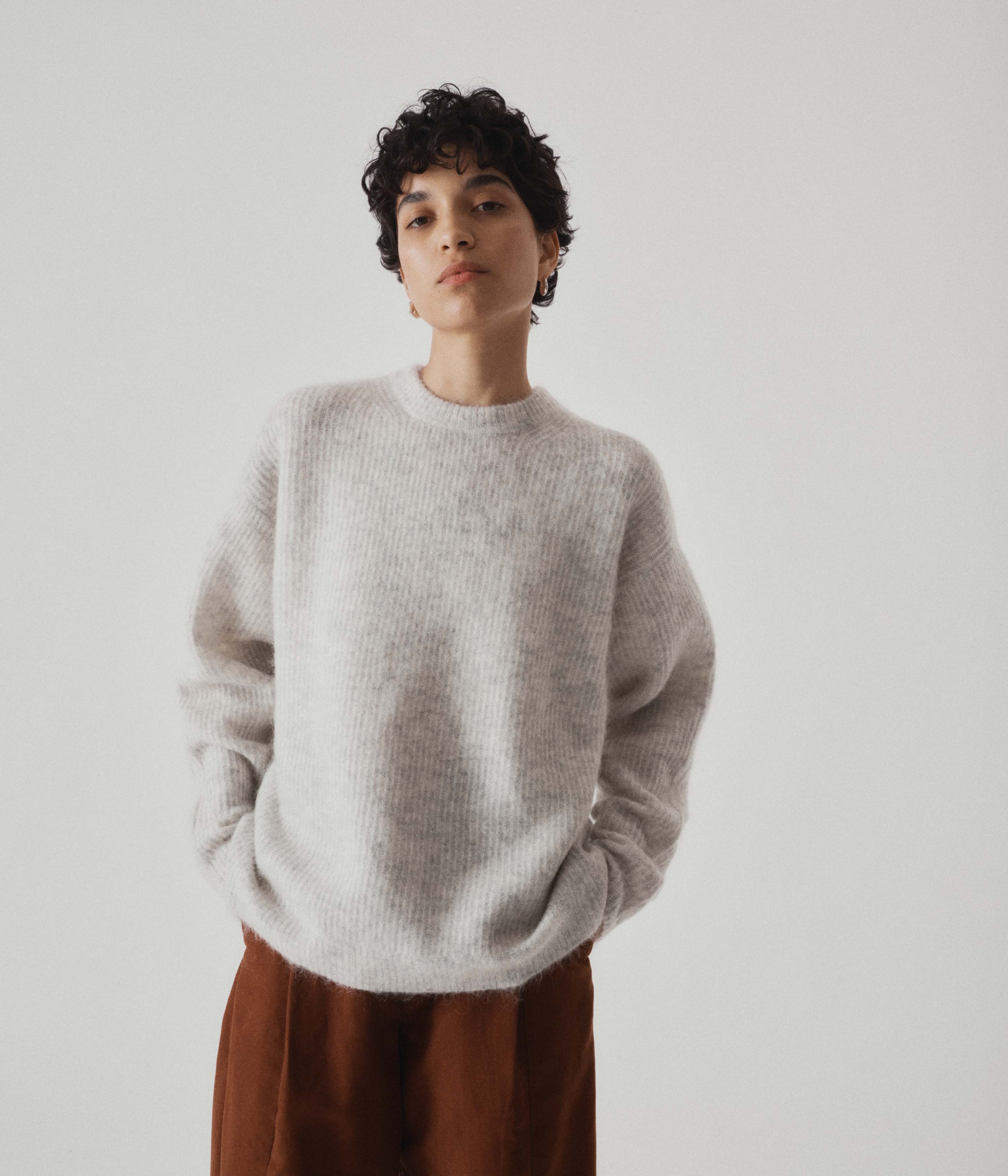 Mohair Sweater in Blizzard – SAYAKA DAVIS NEW YORK