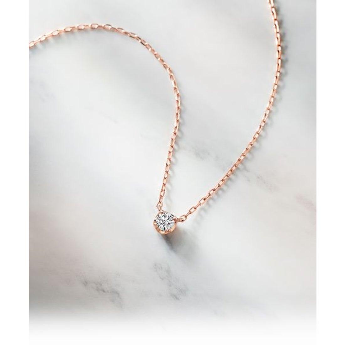 ヨンドシー 4℃ K10ピンクゴールドネックレス （ピンクゴールド