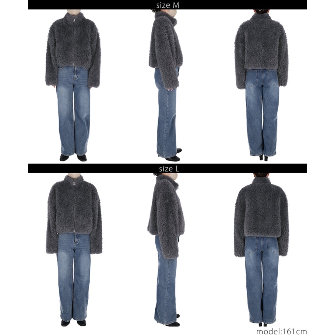 コカ coca フェイクファーショートジャケット （Greige