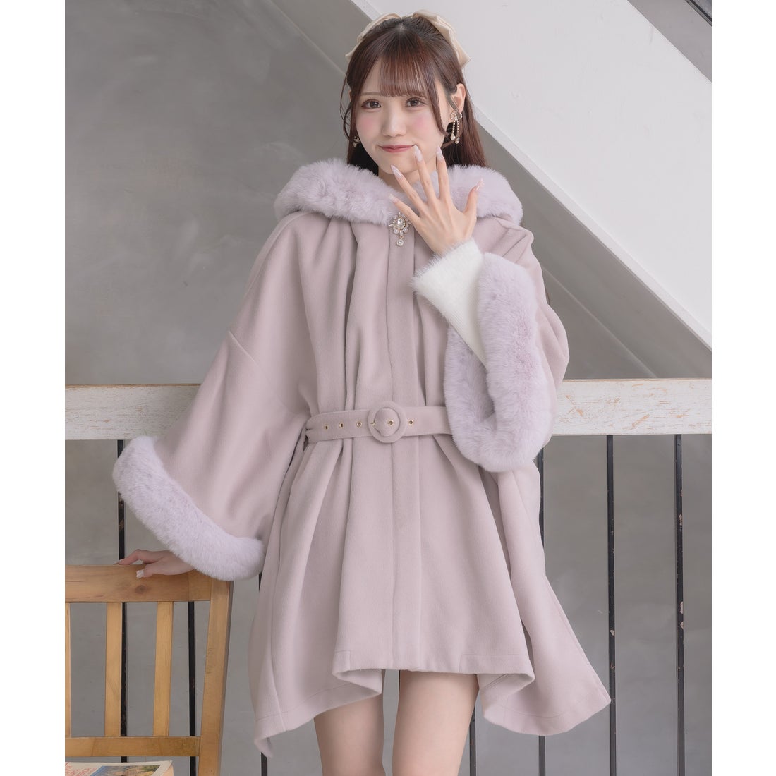 クチュールバイロジータ couture BY ROJITA ファーケープコート