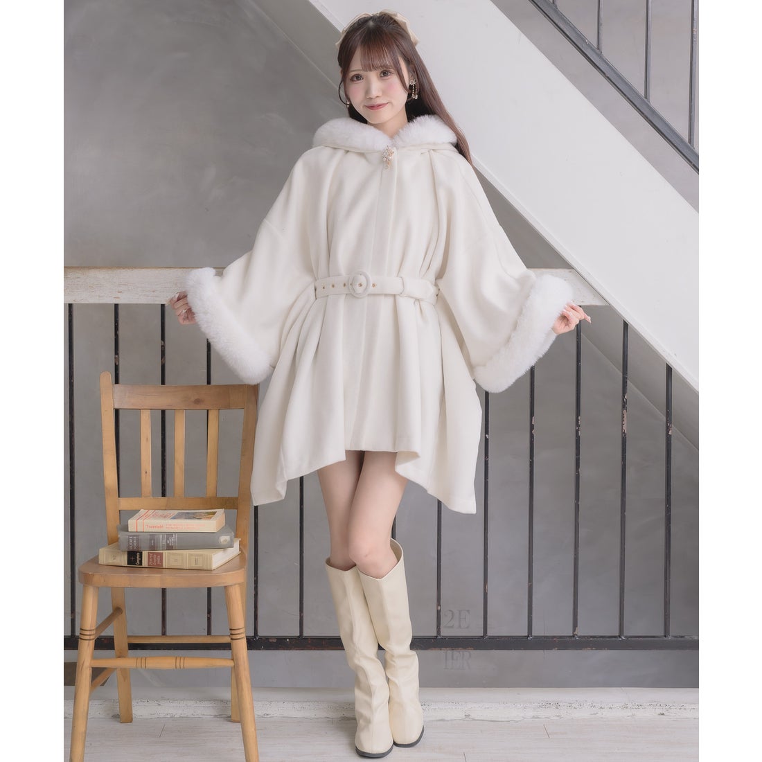 クチュールバイロジータ couture BY ROJITA ファーケープコート