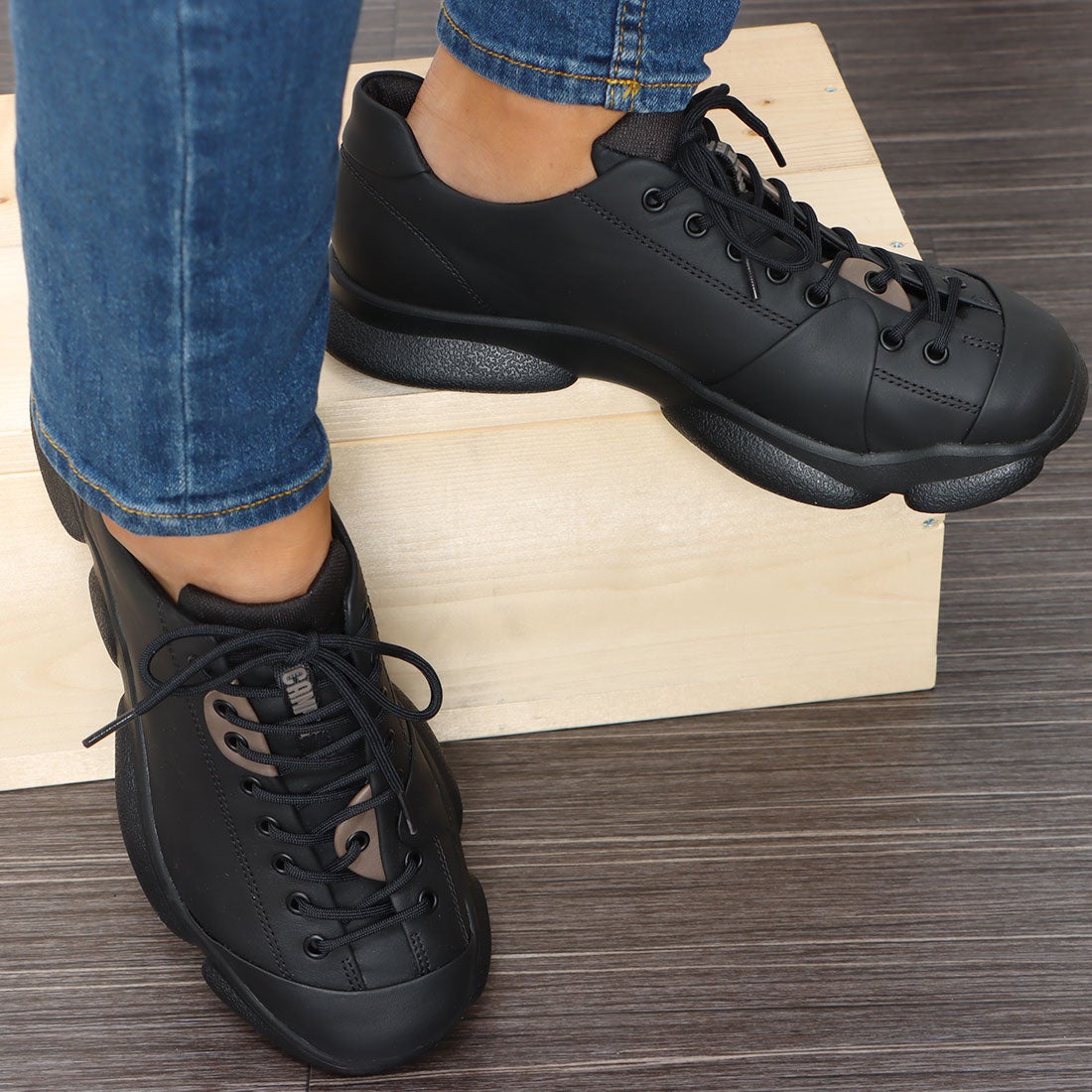 カンペール CAMPER [カンペール] KARST / レザースニーカー （ブラック