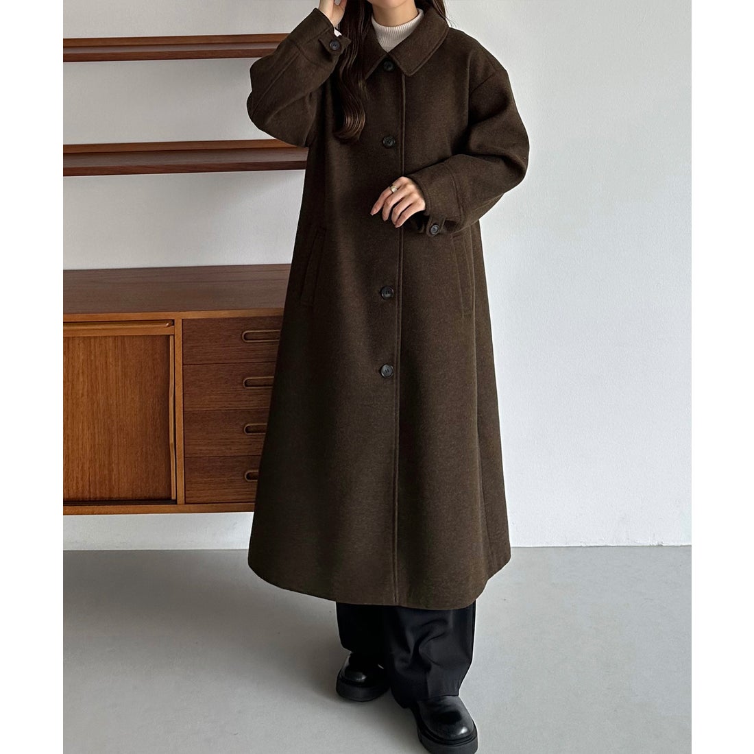 カラウティア callautia callautia コクーンスリーブステンカラー