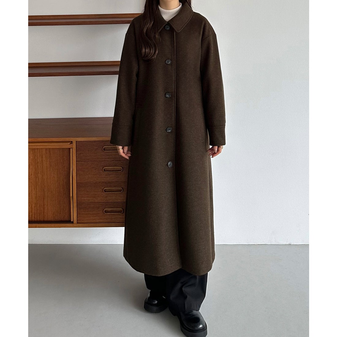 カラウティア callautia callautia コクーンスリーブステンカラー