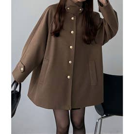 カラウティア callautia callautia ゴールドボタンミドルコート