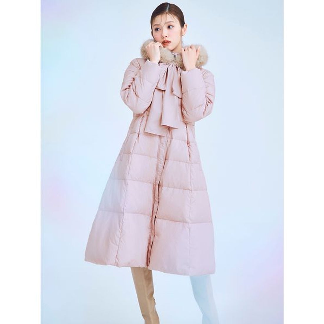 セルフォード CELFORD フードリボンロングダウンコート （LPNK