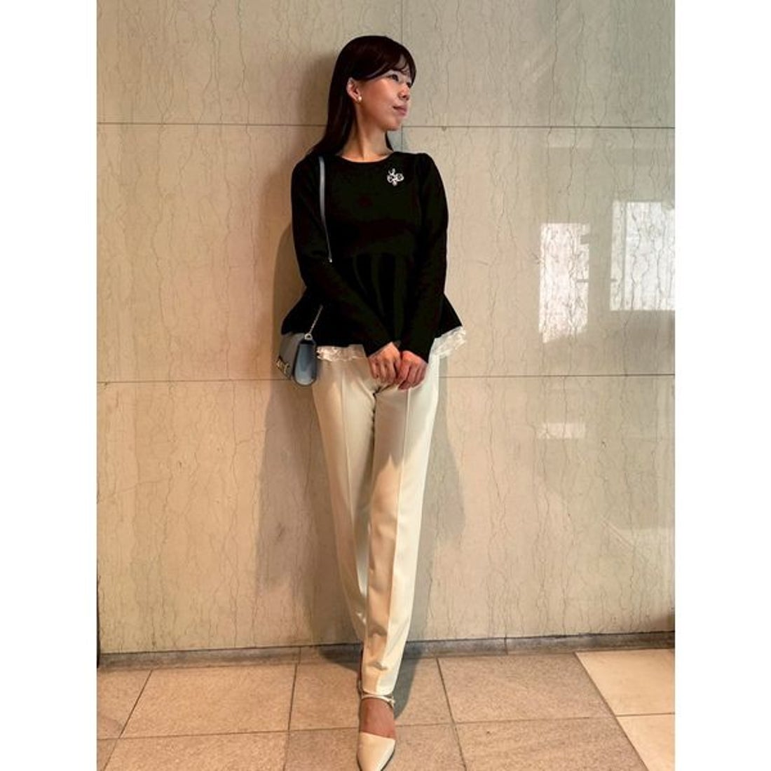 セルフォード CELFORD ペプラムドッキングニットプルオーバー （PNK