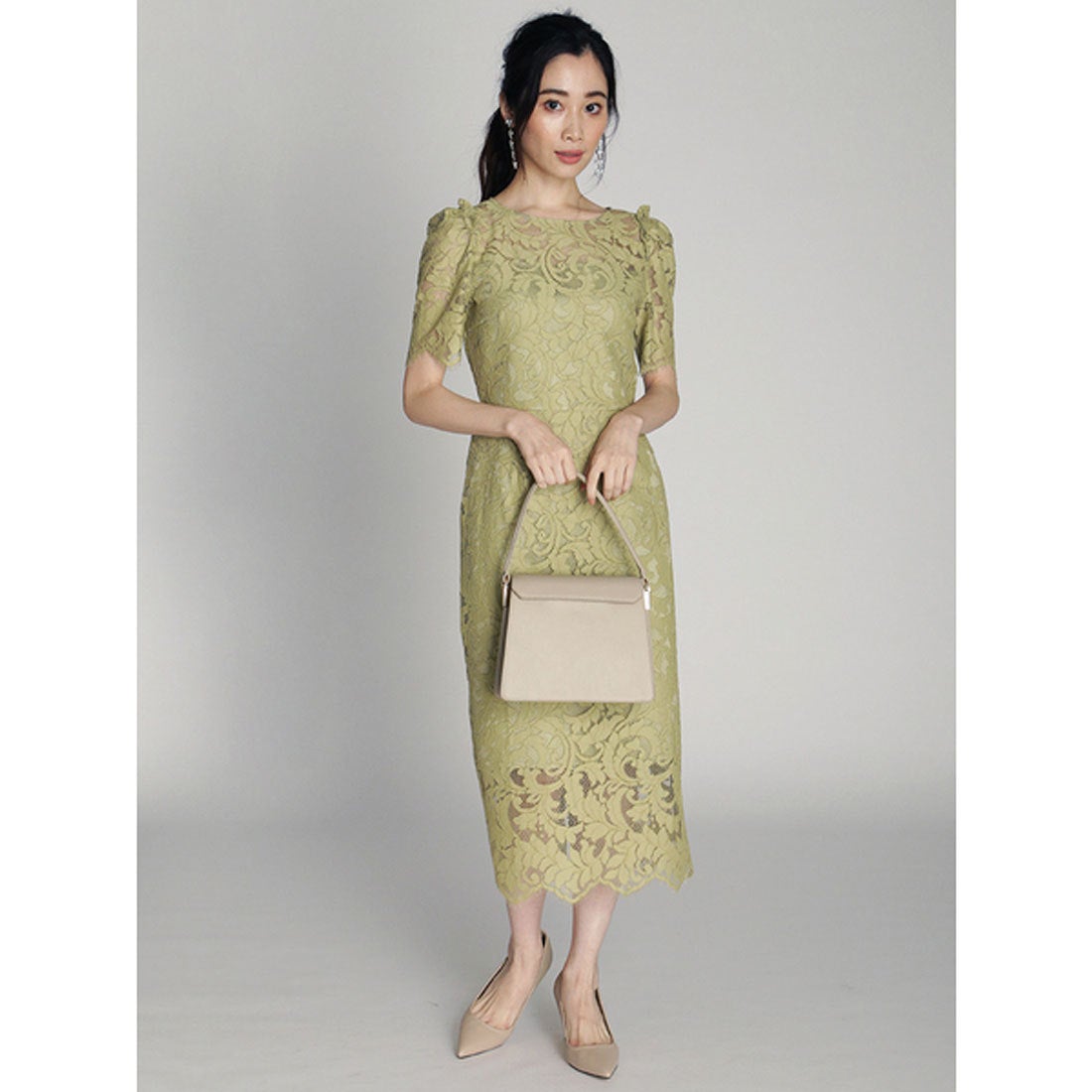 セルフォード CELFORD コードレースワンピース （ミント） -靴