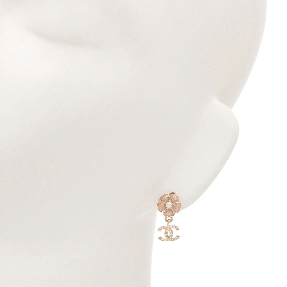 シャネル CHANEL ピアス フラワーモチーフ 花 CCマーク ココマーク
