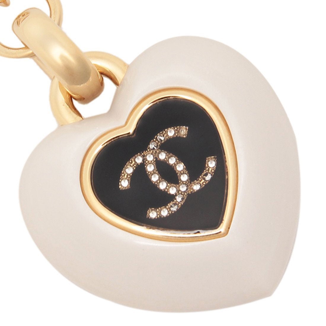 シャネル CHANEL キーホルダー キーリング ハートモチーフ CCマーク