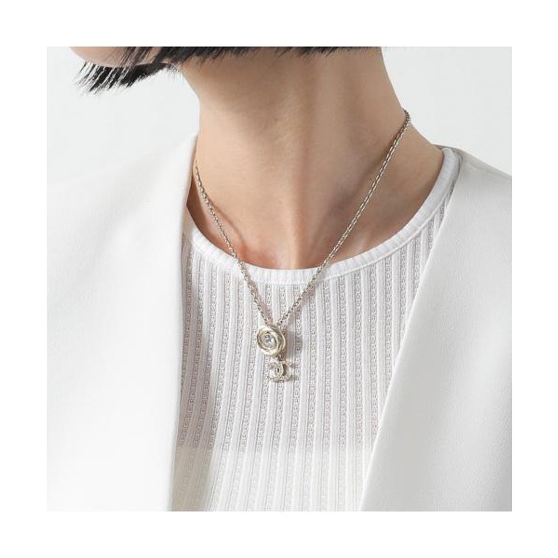 シャネル CHANEL CHANEL ネックレス ABF840 B20552 メタル チェーン