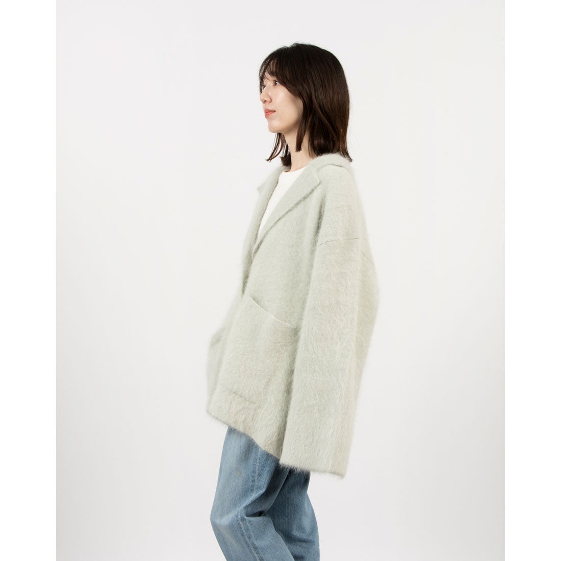 クラネ CLANE ANGOLA TAILORED KNIT JACKET （MINT） -靴
