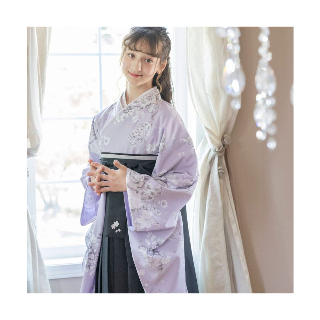 キャサリンコテージ Catherine Cottage 簡単着付けの袴セット （ローズ