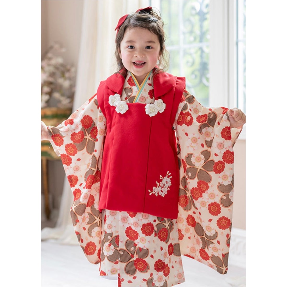 キャサリンコテージ Catherine Cottage 七五三被布3点セット （ダリア