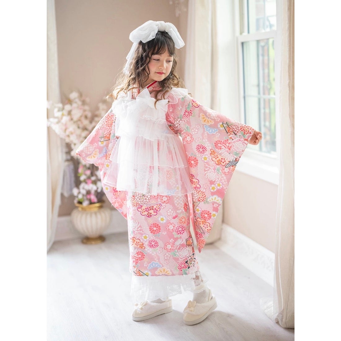 キャサリンコテージ Catherine Cottage チュールフリルエプロン+着物