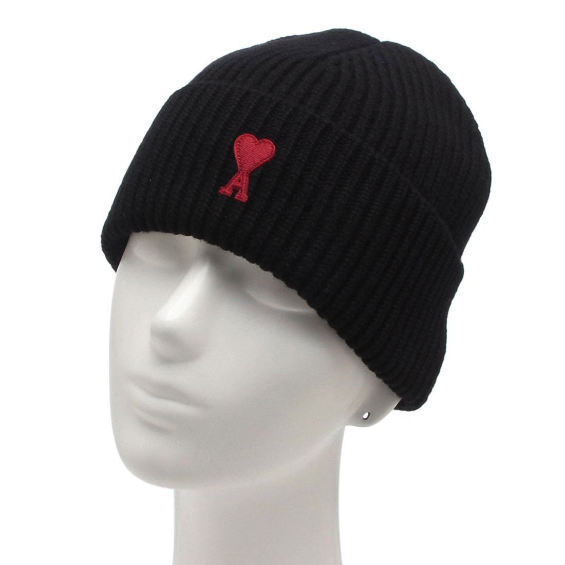 アミパリス Ami Paris ニット帽 ビーニー ブラック メンズ レディース