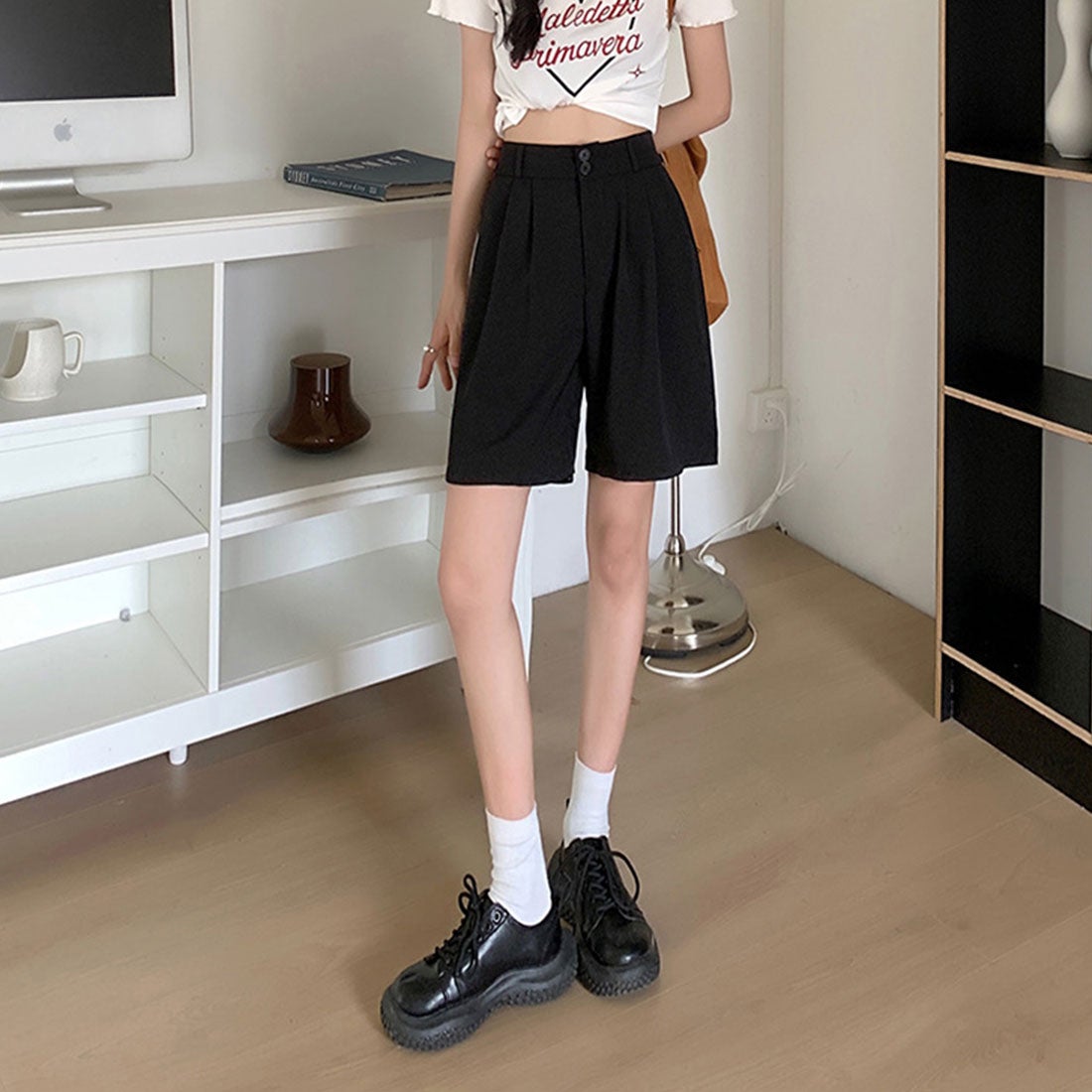 アミュレット Amulet タック入りショートパンツ レディース ボトムス