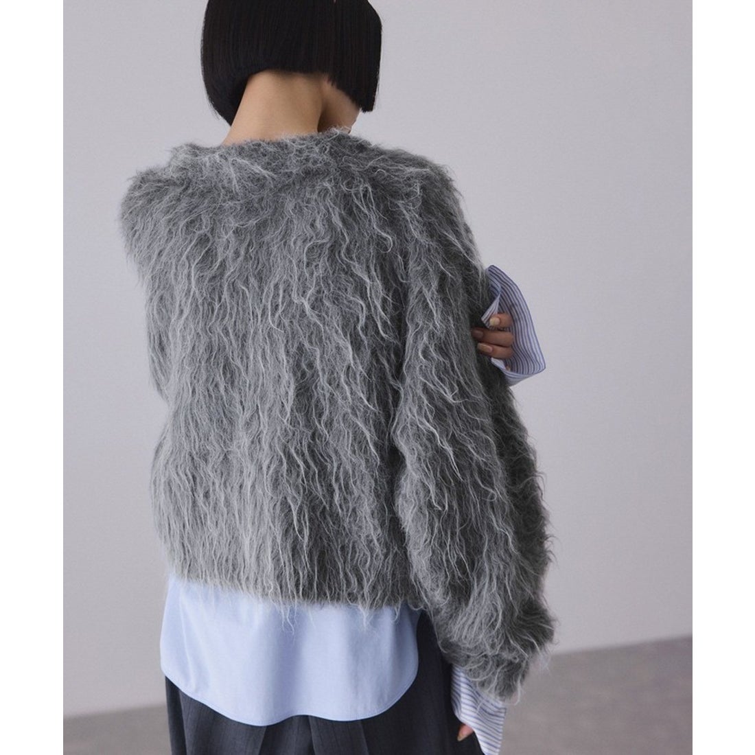 アダム エ ロペ ADAM ET ROPE' アルパカフラッフィーカーディガン