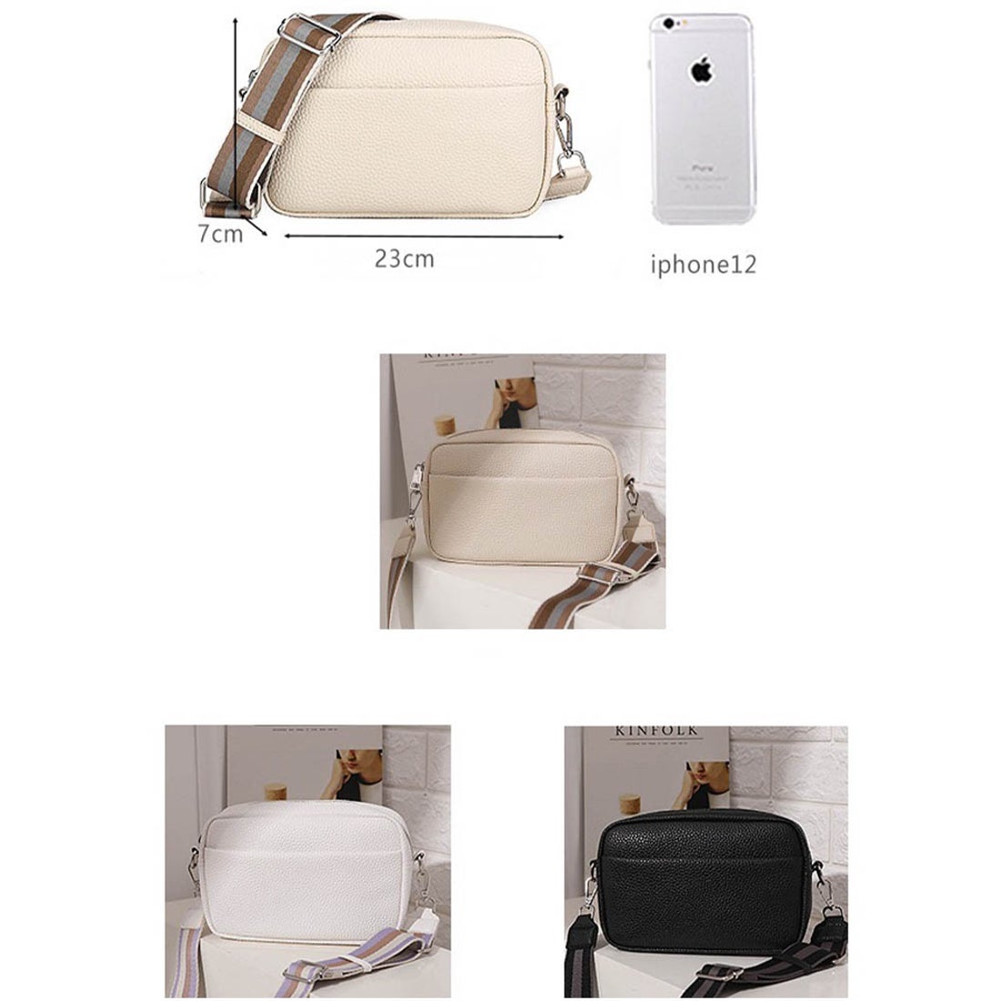 アンドカワイイ And Kawaii ショルダーバッグ キルティングレザー ミニ