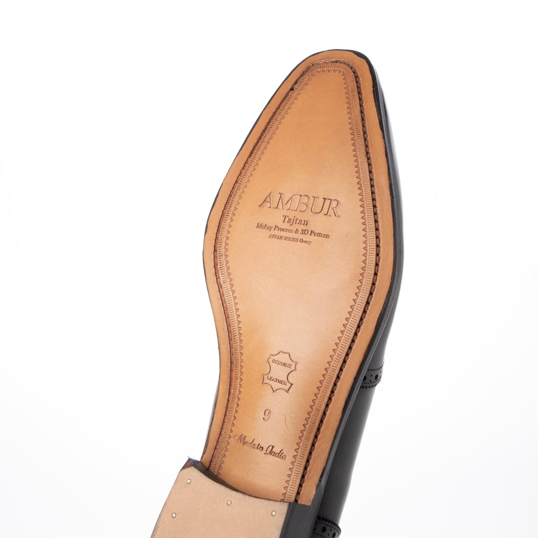 レザーソール 360°フルマッケイ製法 内羽根アデレード・ウイングチップ