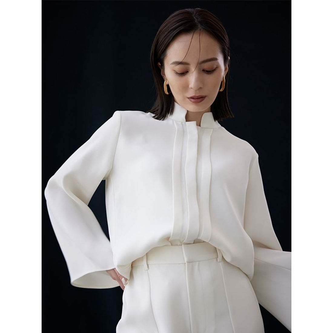 アニュアンス anuans 【セットアップ対応商品】ダブルクロスフレア