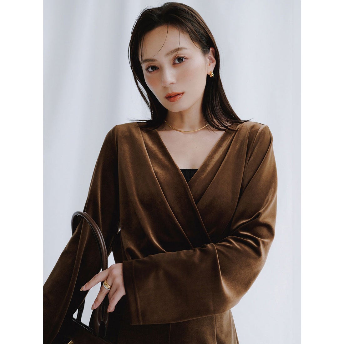 アニュアンス anuans ベロアカットオールインワン （BLACK） -靴