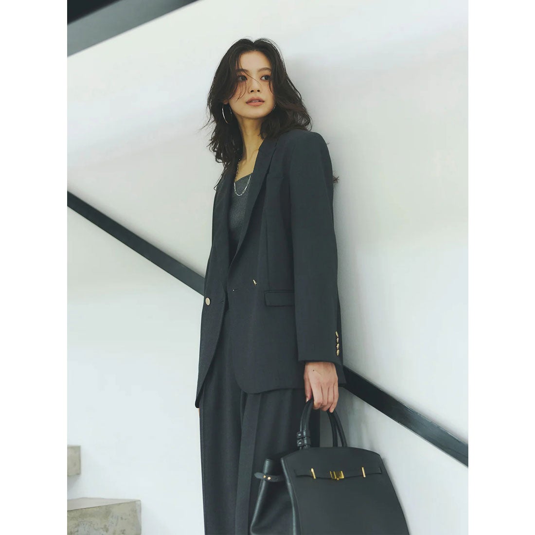 アニュアンス anuans ベーシックダブルジャケット （BROWN