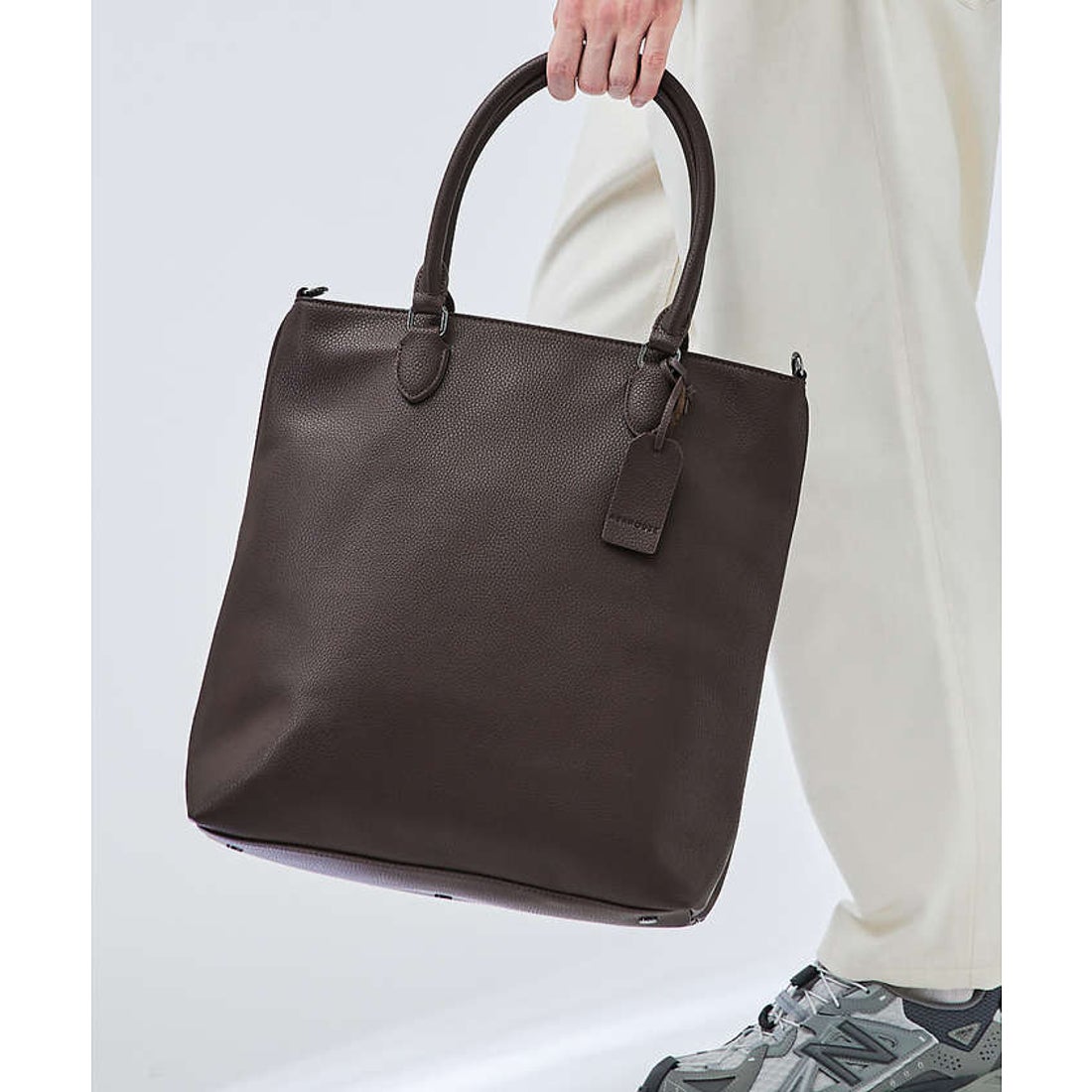 アバハウス ABAHOUSE 【WEB別注】シボレザー 縦型 2WAY トートバッグ