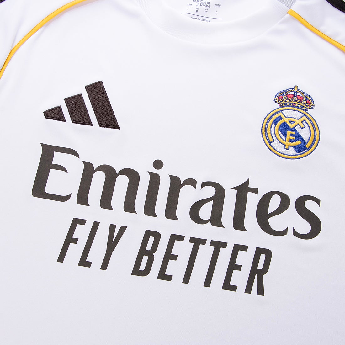 adidas レアルマドリード 25/26 ユニフォーム ホーム 長袖 レプリカ